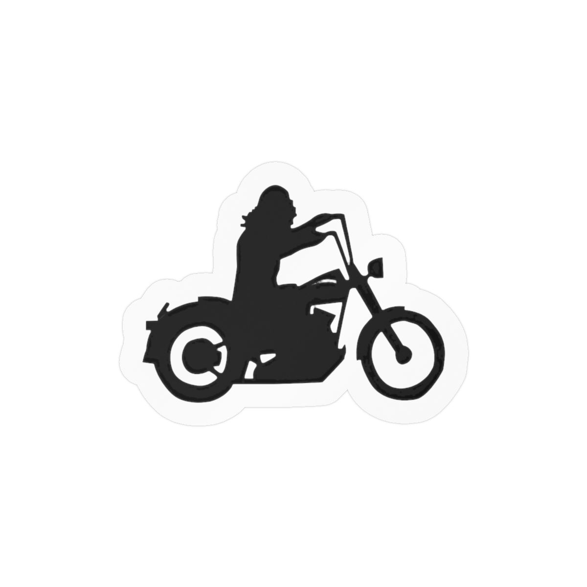Motorcycle Man Sticker | Bold Vinyl Decal - Biker Gear Accent - Official Stickers merchandise